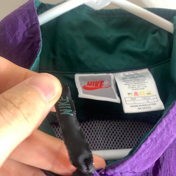 vintage 1993 NIKE MEMPHIS ST JUDE CHILDRENS HOSPITAL 10K RACE windbreaker jacket - Picture 4 of 7